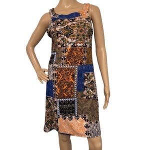 Papillon Patchwork Floral Sleeveless Dress Size M